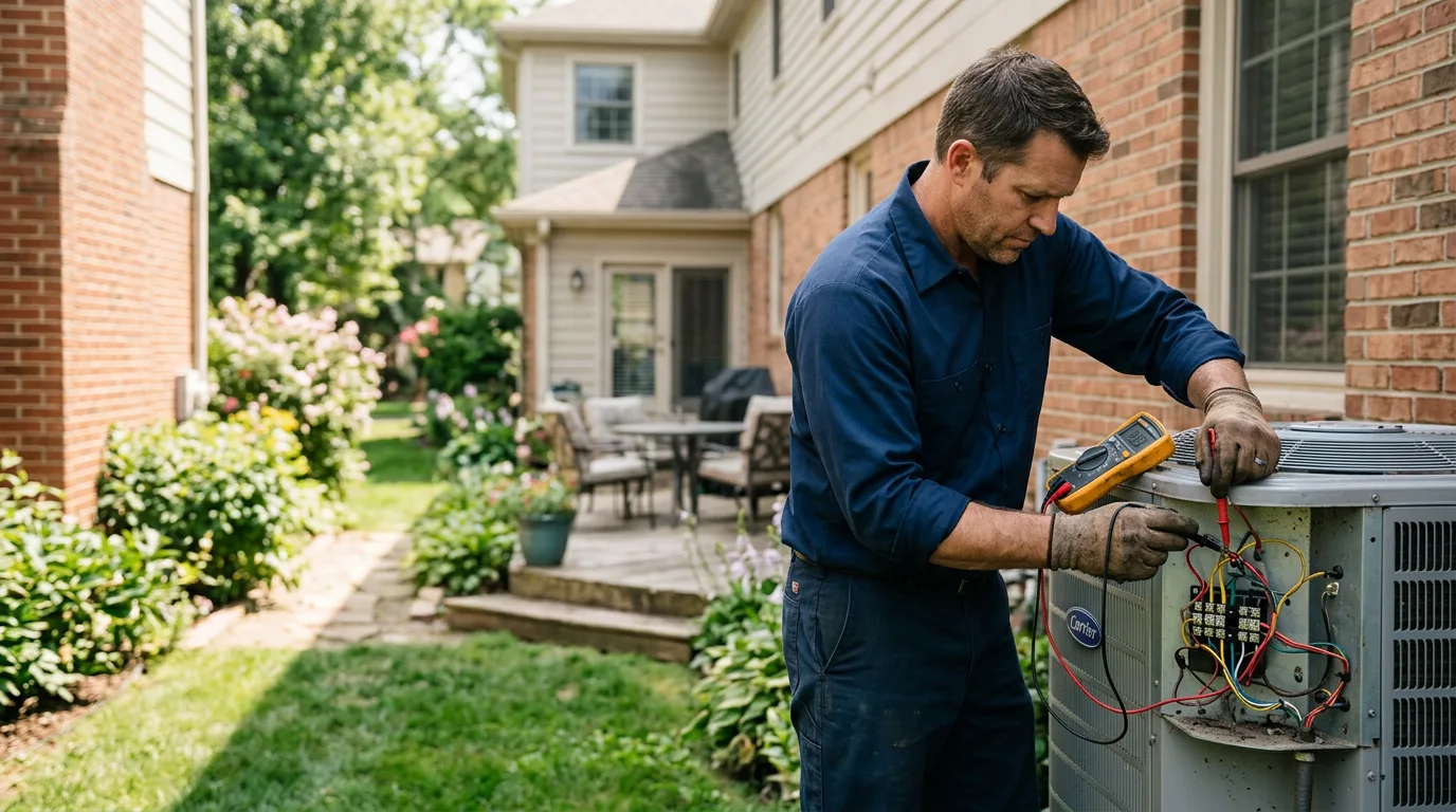 HVAC technician working near Leachville, AR